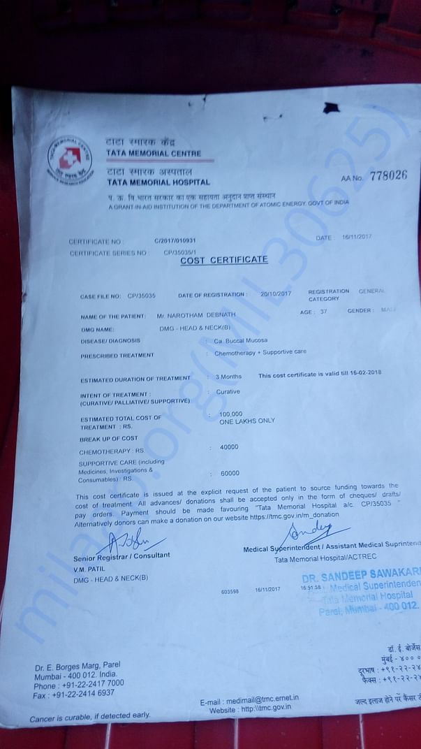 Expired Cost Certificate