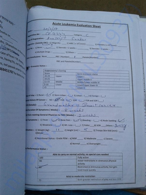 Prasenjit Sarkar Medical Report