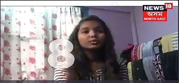 News 18 Assam covers Barsha's story