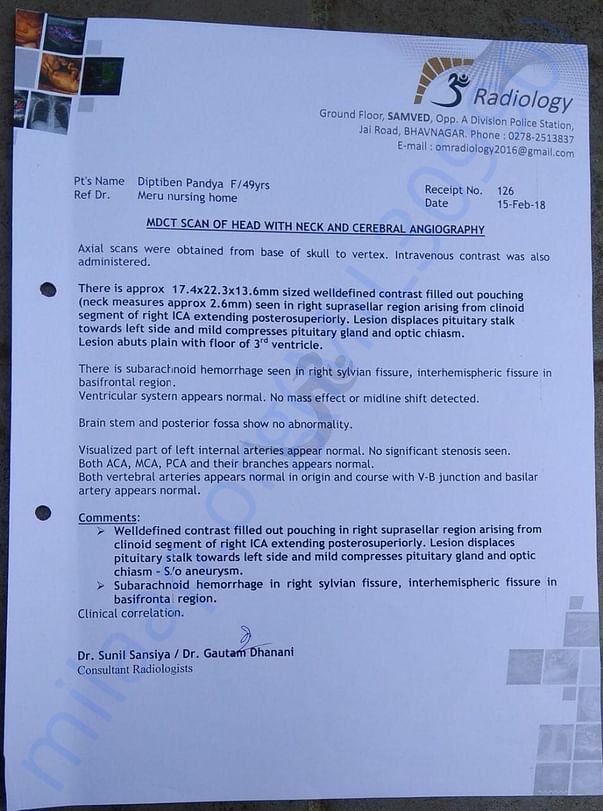 Medical report