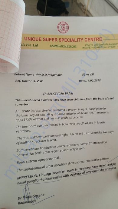 Brain Scan report