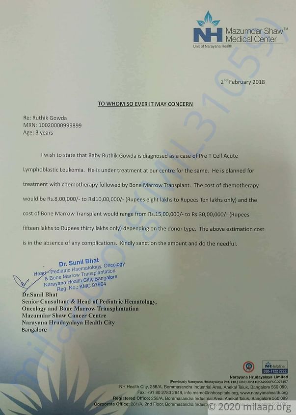 Estimation letter