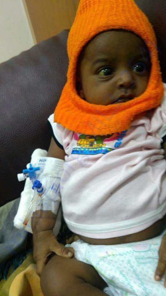 Boy in treatment