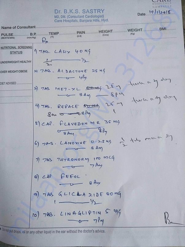 tablets receipt