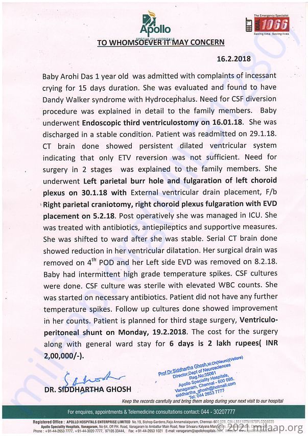 Estimation letter