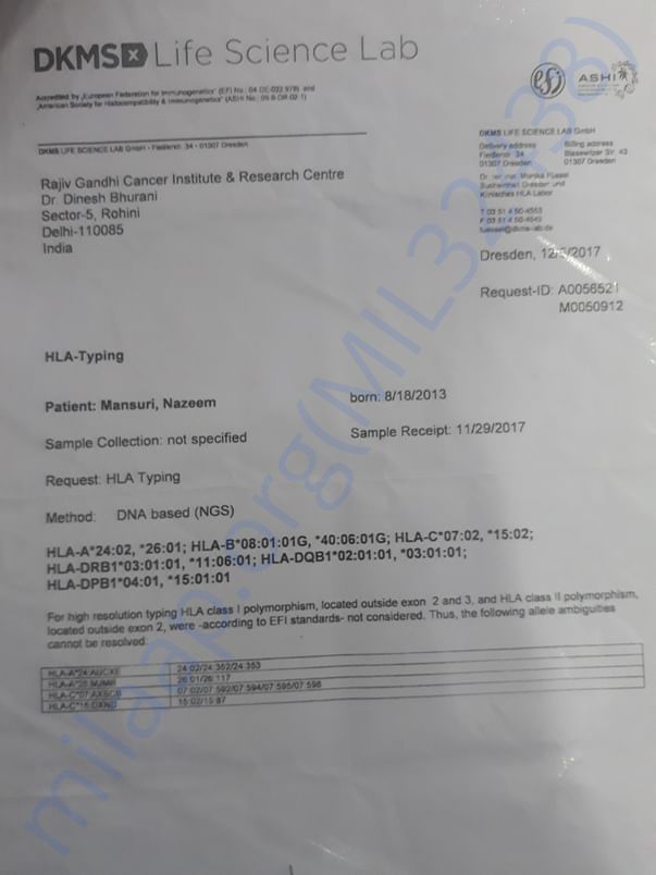 This is patient (nazim) HLA REPORT