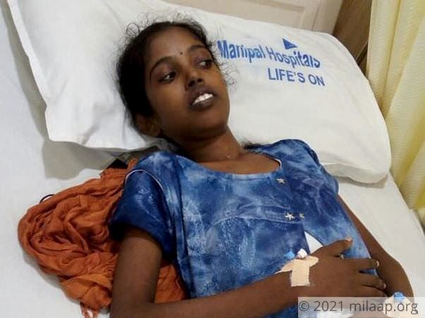 18-year-old Hampi Priya is fighting cancer for the second time