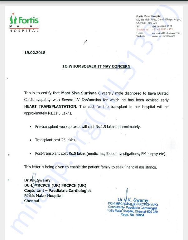 Doctor's Confirmation