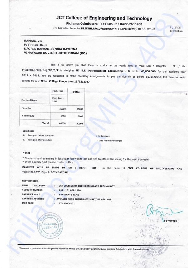 Fees Details