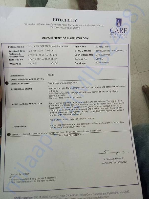 Hospital diagnosis