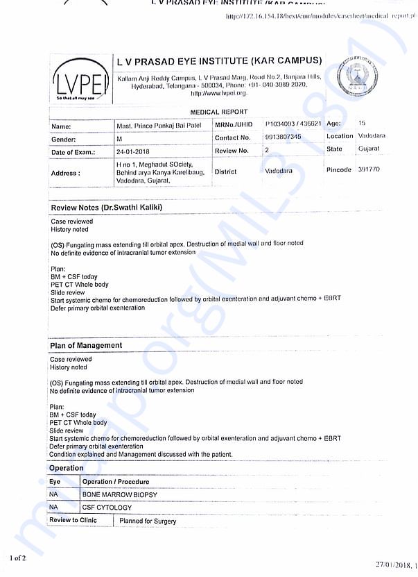 Medical report
