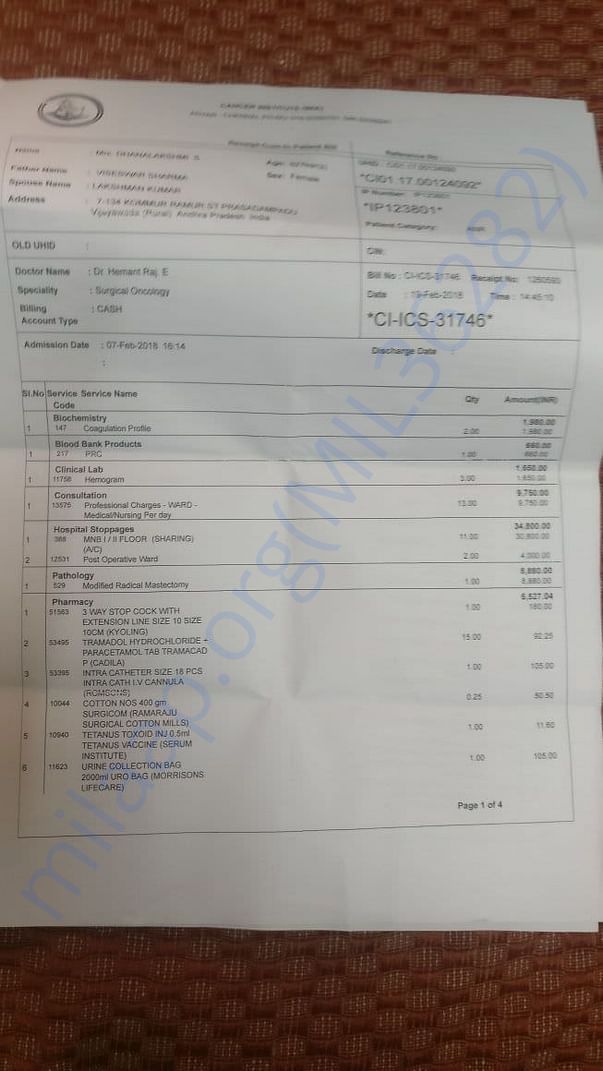 surgery Bill 1
