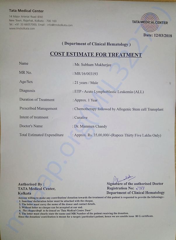 Cost estimate