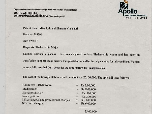 Help 9-Year-Old Baby Girl - Fight Thalassemia