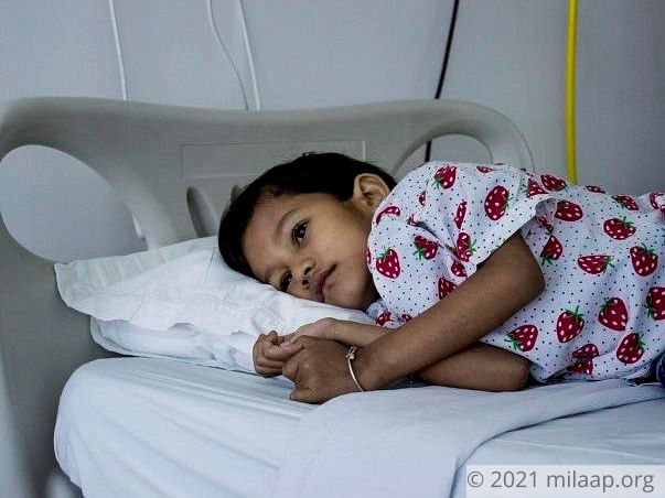 This 5-year-old girl is forced to fight a life long blood disorder