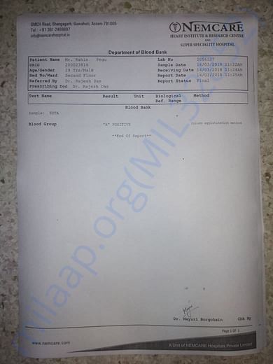 Medical report(s)