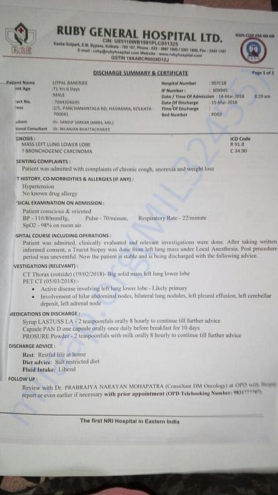 Release from Ruby General After Biopsy