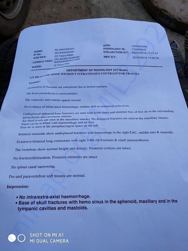 The Radiology report