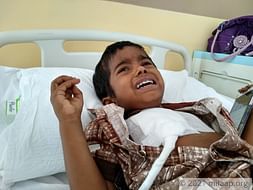 This 3-year-old boy is suffering from a severe Kidney disease