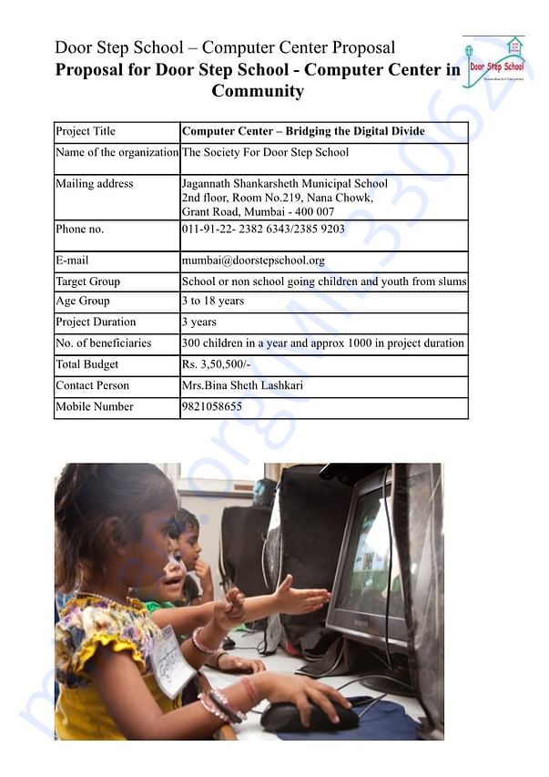 Computer center proposal