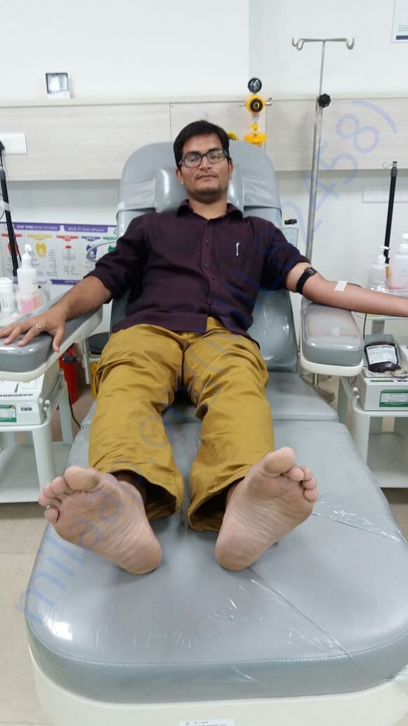 Friends donating blood
