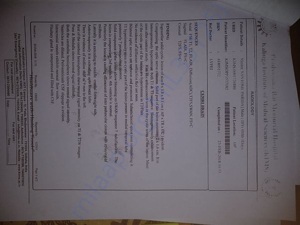 Radiology report