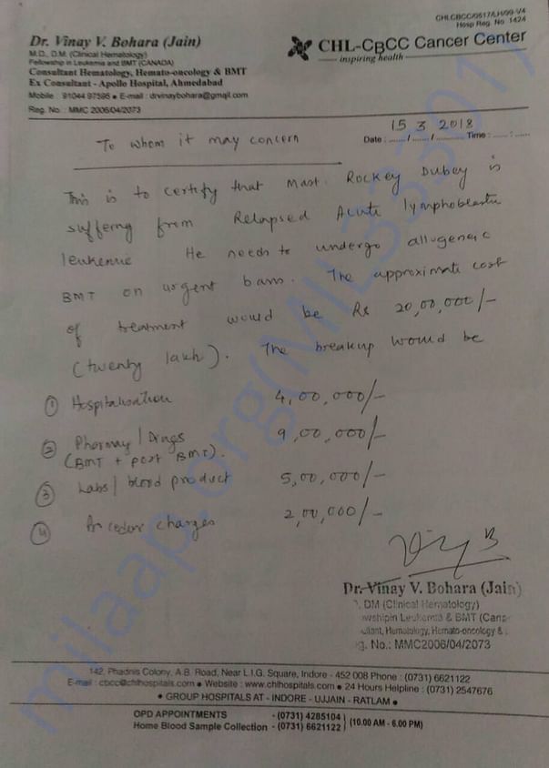 Final report estimate