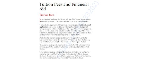 Tution Fees