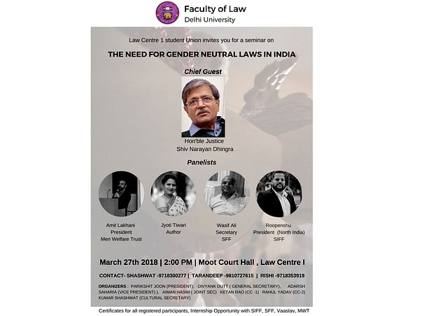 Help To Start A Dialogue On Gender Neutral Laws