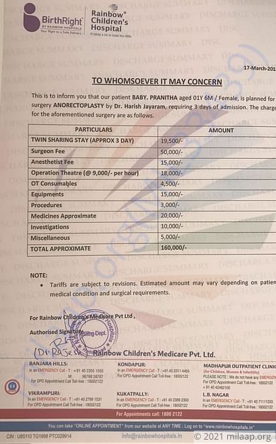 Estimation Letter