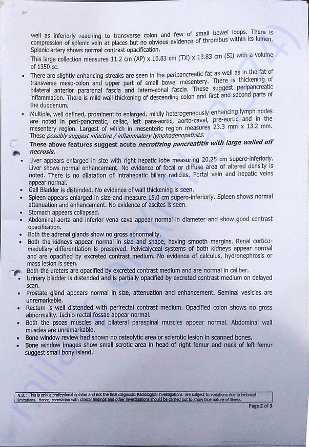 MDCT Scan of Abdomen with Pelvis (Page 2 of 3)