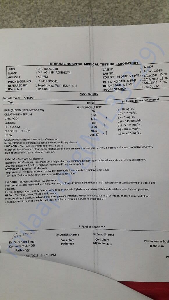 Blood Report - Low count of Platelets