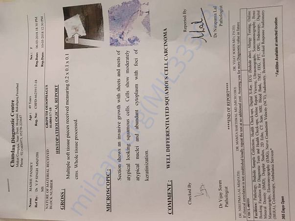 Biopsy report