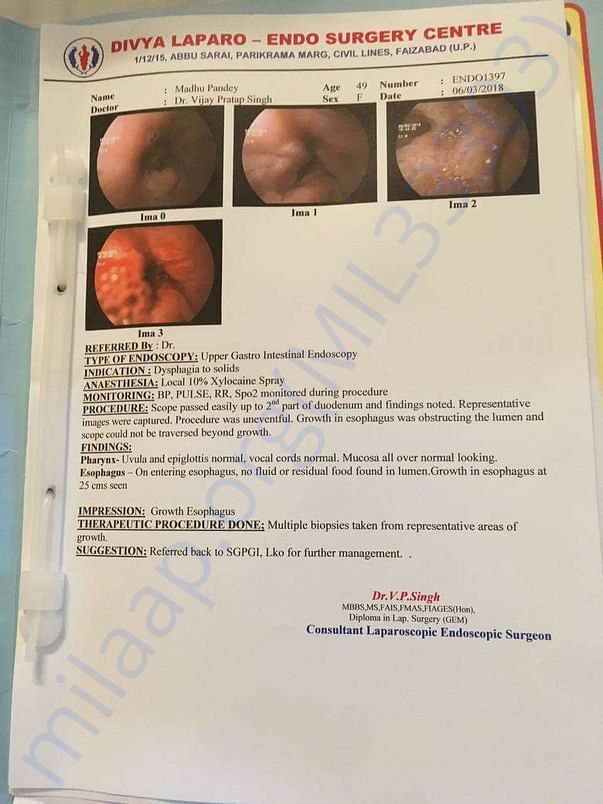 Endoscopy report