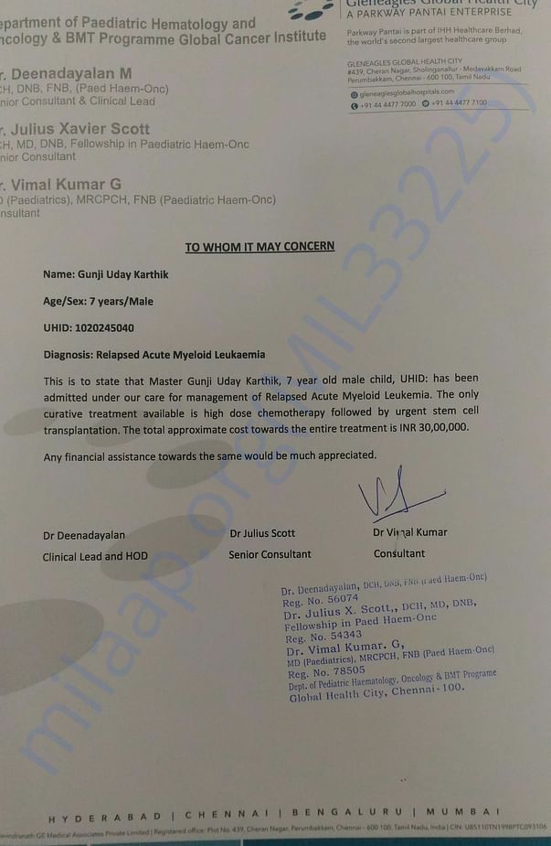 Estimate Letter