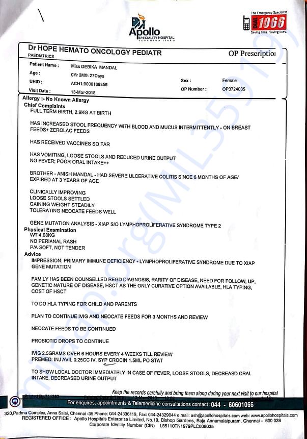 Debika health Diagnosis Report