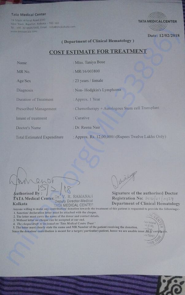 Estimate for treatment