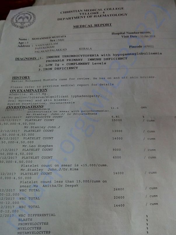 Diagnosis report page 1