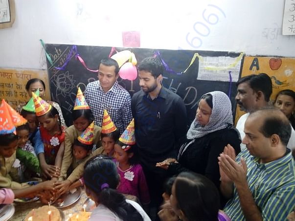 DM Lucknow effort to motivate students - Group Birthday Celebration