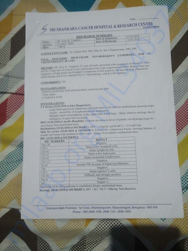 sonys medical report