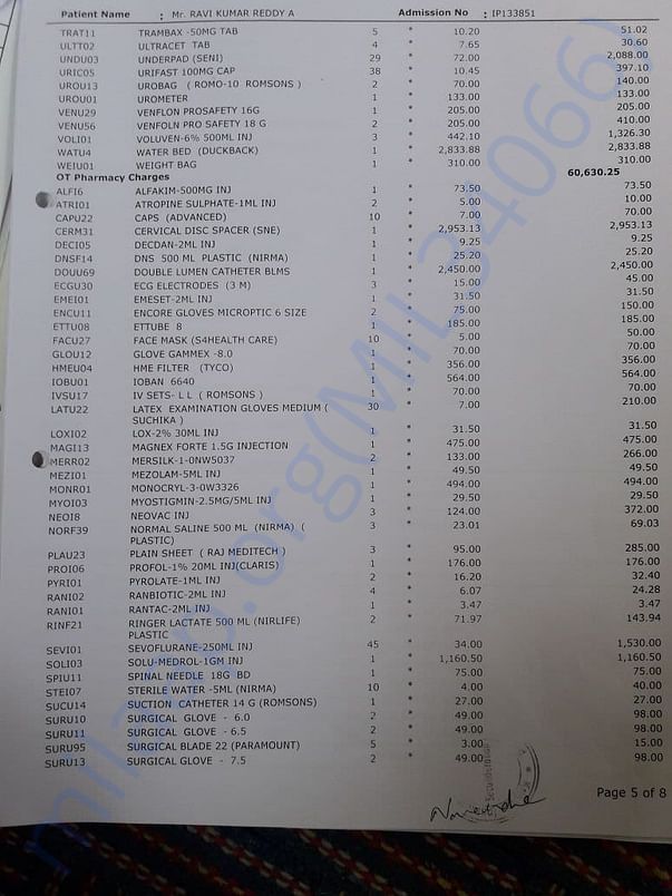 Medical Bill 2
