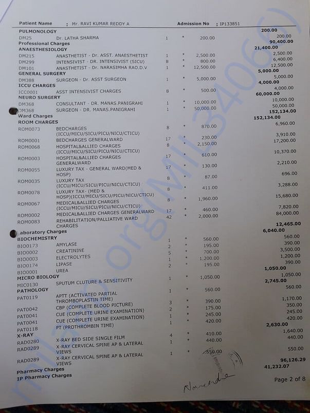 Medical Bill 3