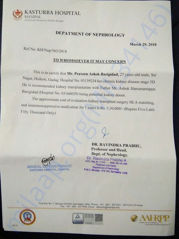 Doctor certificate