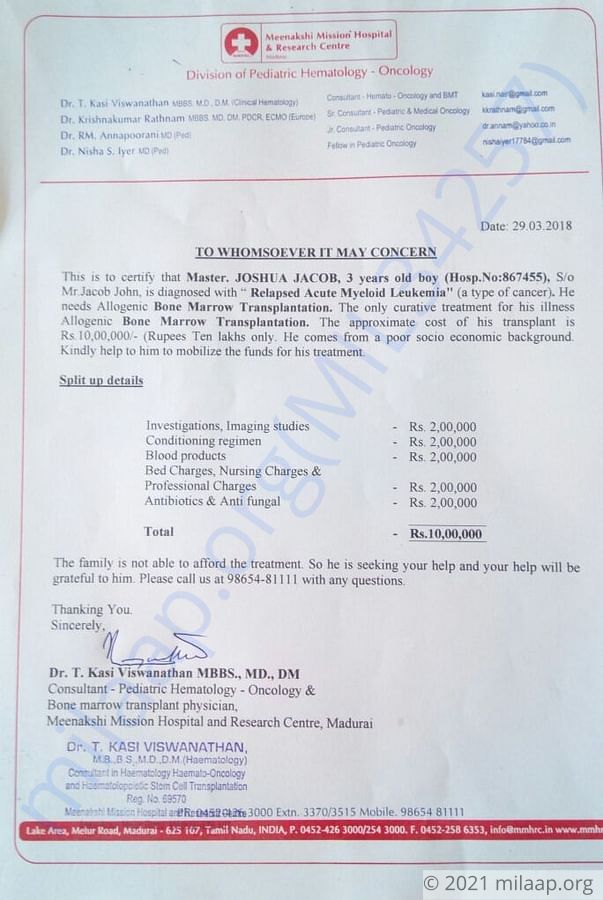 Estimation letter