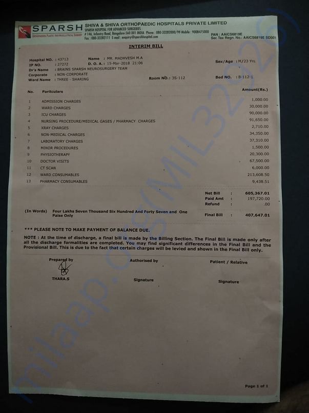latest bill