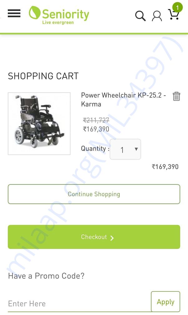 This is the electric wheel chair which we are planning to donate..
