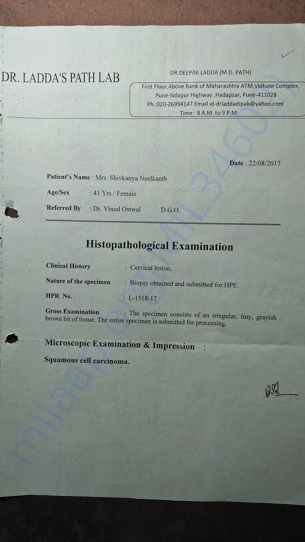 Biopsy report