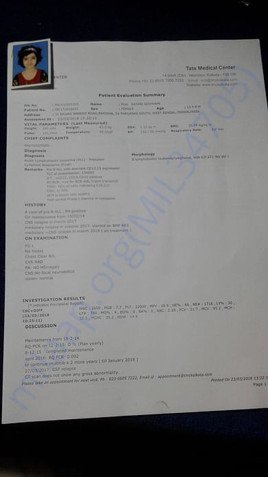 treatment report