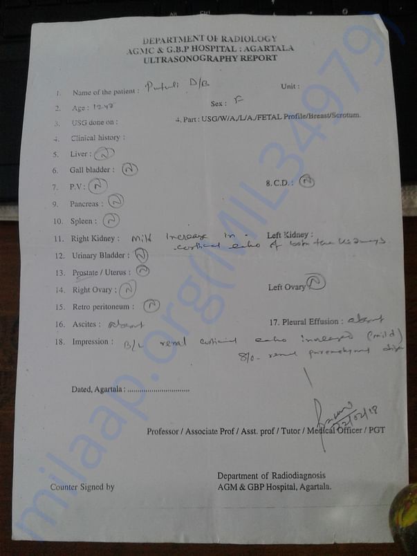 MEDICAL REPORT