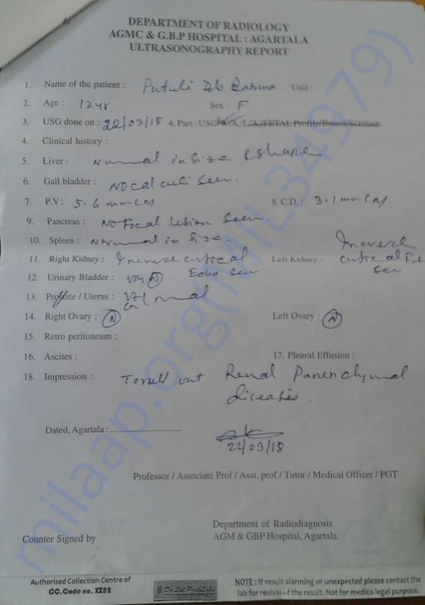 MEDICAL REPORT